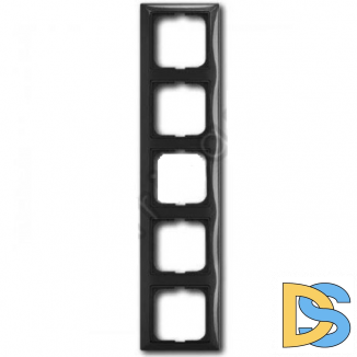 Рамка ABB Basic 55 5-постовая - шато (черный)