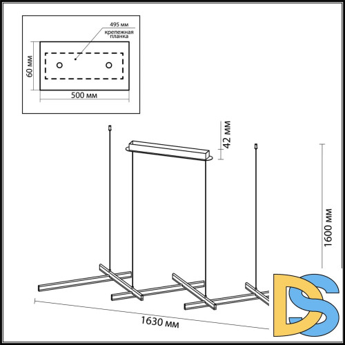 Подвесной светодиодный светильник Odeon Light Rudy 3890/85L