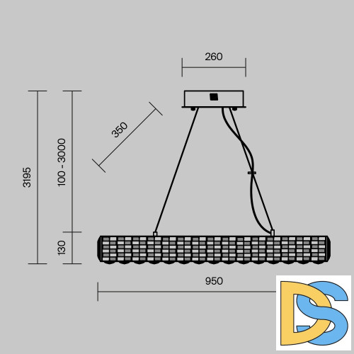Подвесная люстра Maytoni Castello MOD336PL-L130G3K
