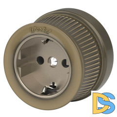 Розетка с заземлением Werkel Ретро бронзовый W5771012 4690389166549