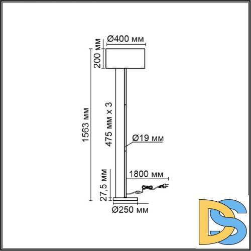 Торшер Lumion Nikki Moderni 8250/2F