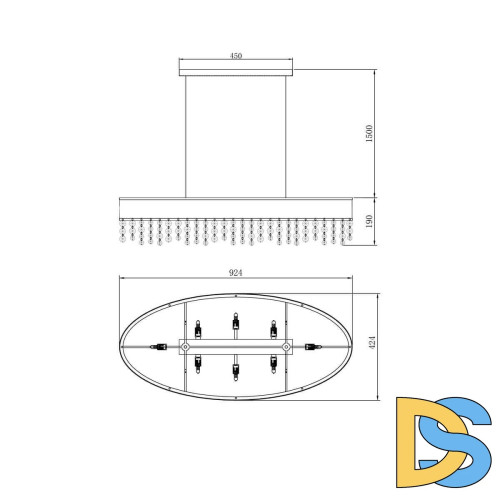 Подвесной светильник Lucia Tucci Fabian 1554.5 Gold Leaf