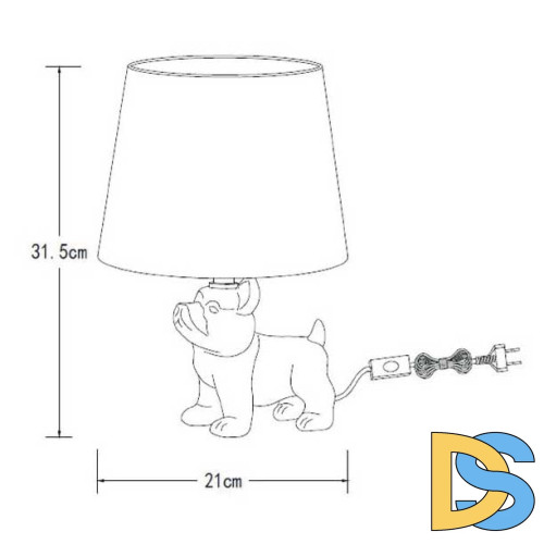 Настольная лампа Lucide Extravaganza Sir Winston 13533/81/10