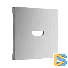 Накладка Werkel для розетки HDMI серебряный рифленый WL09-HDMI-CP 4690389128318