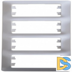 Рамка 4-ая (четверная) вертикальная, Перламутр, серия Glossa, Schneider Electric