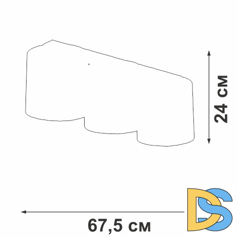 Потолочный светильник Vitaluce V2882-1/3PL