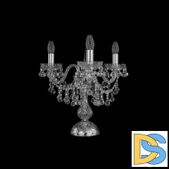 Настольная лампа Bohemia Ivele Crystal 1409L/3/141-39 Ni
