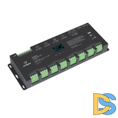Декодер Arlight Smart-DMX-SUF (12-24V, 24x5A, XLR3, RJ45) 033769
