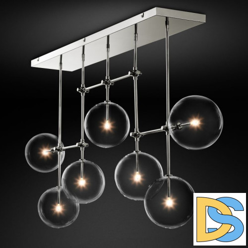 Потолочный светильник Delight Collection Globe Mobile KG0835P-7A chrome