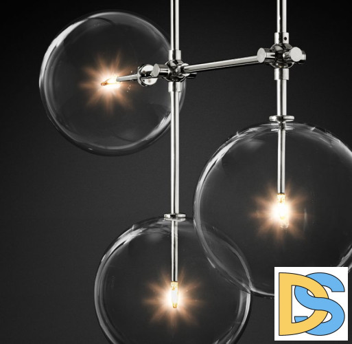 Потолочный светильник Delight Collection Globe Mobile KG0835P-7A chrome