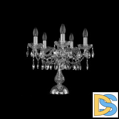Настольная лампа Bohemia Ivele Crystal 1413L/5/141-39 Ni