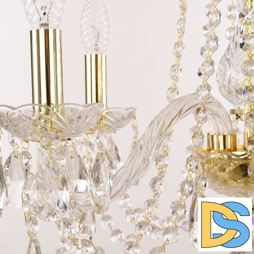 Подвесная люстра Bohemia Ivele Crystal 5417/6/165 G Clear/M-1G