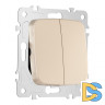 Выключатель двухклавишный Arte Milano 205.30-2.shampan