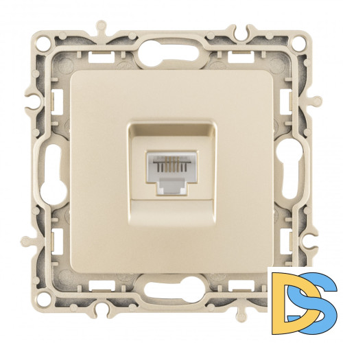 Розетка телефонная RJ11 Arte Milano 217.51-1.shampan