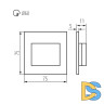 Подсветка для лестниц и ступеней Kanlux Erinus Led LL W-NW 33325