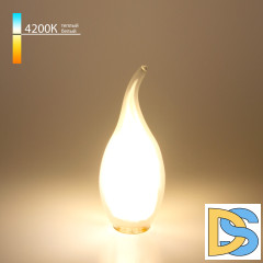 Светодиодная лампа Elektrostandard E14 7W 4200K свеча на ветру 4690389041426