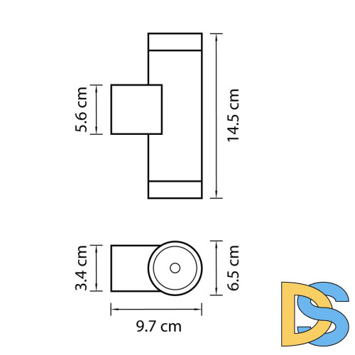 Уличный настенный светильник Lightstar Paro 351609