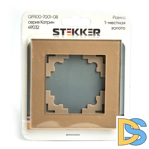 Рамка 1-местная Stekker Катрин GFR00-7001-08 49032