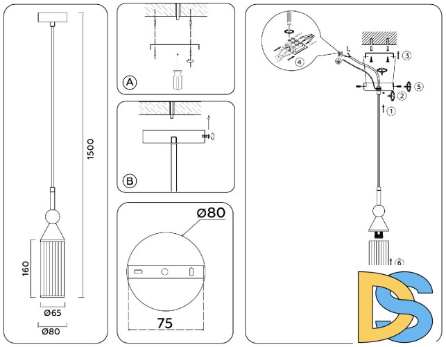 Подвесной светильник Ambrella Light High Light Heigh Light LH55251