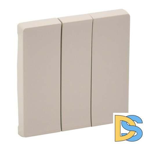 Лицевая панель Legrand Valena Life выключателя трехклавишного слоновая кость 755031