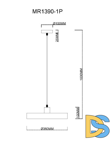 Подвесной светильник MyFar Ria MR1390-1P