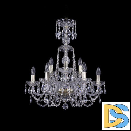 Подвесная люстра Bohemia Ivele Crystal 1402/6+3/195/XL-64 G