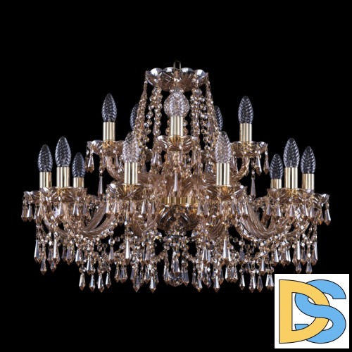 Подвесная люстра Bohemia Ivele Crystal 1403/10+5/240 G M721