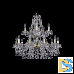Подвесная люстра Bohemia Ivele Crystal 1409/10+5/240/2d G