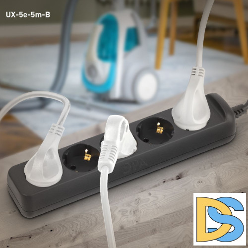 Удлинитель электрический Эра UX-5e-5m-B Б0057726