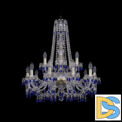 Подвесная люстра Bohemia Ivele Crystal 1410/10+5/240/h-75 G V3001