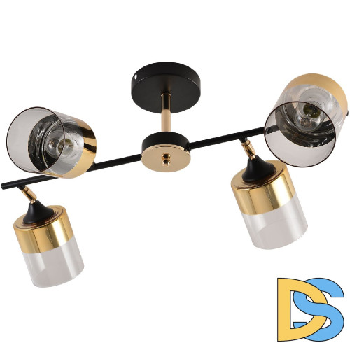 Люстра на штанге Reluce 01555-3.3-04B BK+FGD