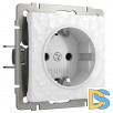 Розетка с заземлением (белый) W1271001