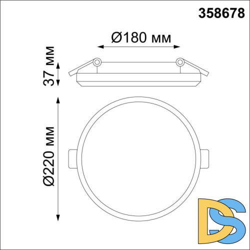 Встраиваемый влагозащищенный светильник Novotech Pandora 358678