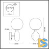 Бра Odeon Light Okia 4669/1W