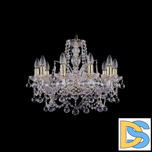Подвесная люстра Bohemia Ivele Crystal 1411/10/195 G Balls