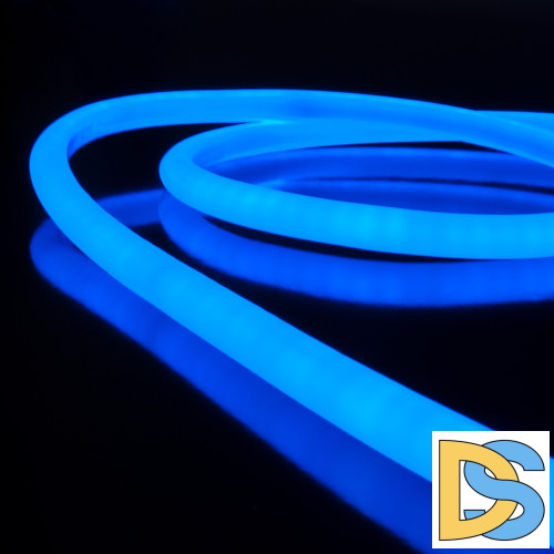Светодиодный гибкий неон Elektrostandard 220V 9,6W 144Led 2835 IP67 круглый синий, 50 м 4690389134722