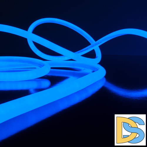 Светодиодный гибкий неон Elektrostandard 220V 9,6W 144Led 2835 IP67 круглый синий, 50 м 4690389134722