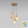Подвесная люстра Eurosvet Prism 50236/3 янтарный a058960