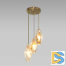 Подвесная люстра Eurosvet Prism 50236/3 янтарный a058960