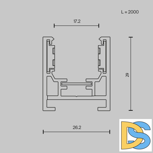 Шинопровод магнитный накладной Maytoni Exility TRXM034-412W