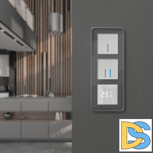 Рамка на 3 поста Werkel Elite (графит, стекло) W0032440