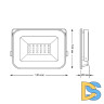 Прожектор светодиодный Gauss Qplus 20W 6500К 613511320