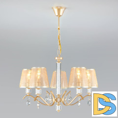Подвесная люстра Eurosvet 60103/5 перламутровое золото