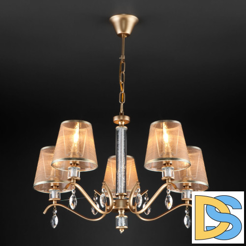 Подвесная люстра Eurosvet 60103/5 перламутровое золото