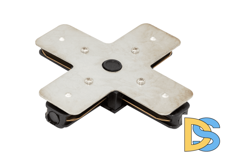 X-коннектор для однофазного трека DesignLed CN2-BL-X 003727