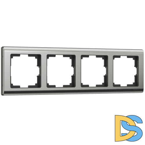Рамка на 4 поста Werkel Metallic (глянцевый никель) W0041602