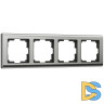 Рамка на 4 поста Werkel Metallic (глянцевый никель) W0041602