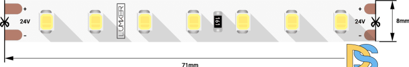 Светодиодная лента DesignLed DSG298-24-NW-33 000526