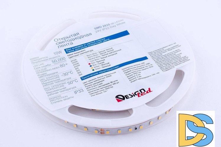 Светодиодная лента DesignLed DSG298-24-NW-33 000526