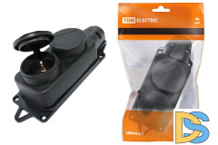 Розетка двухместная с заглушками TDM Electric SQ0612-0010